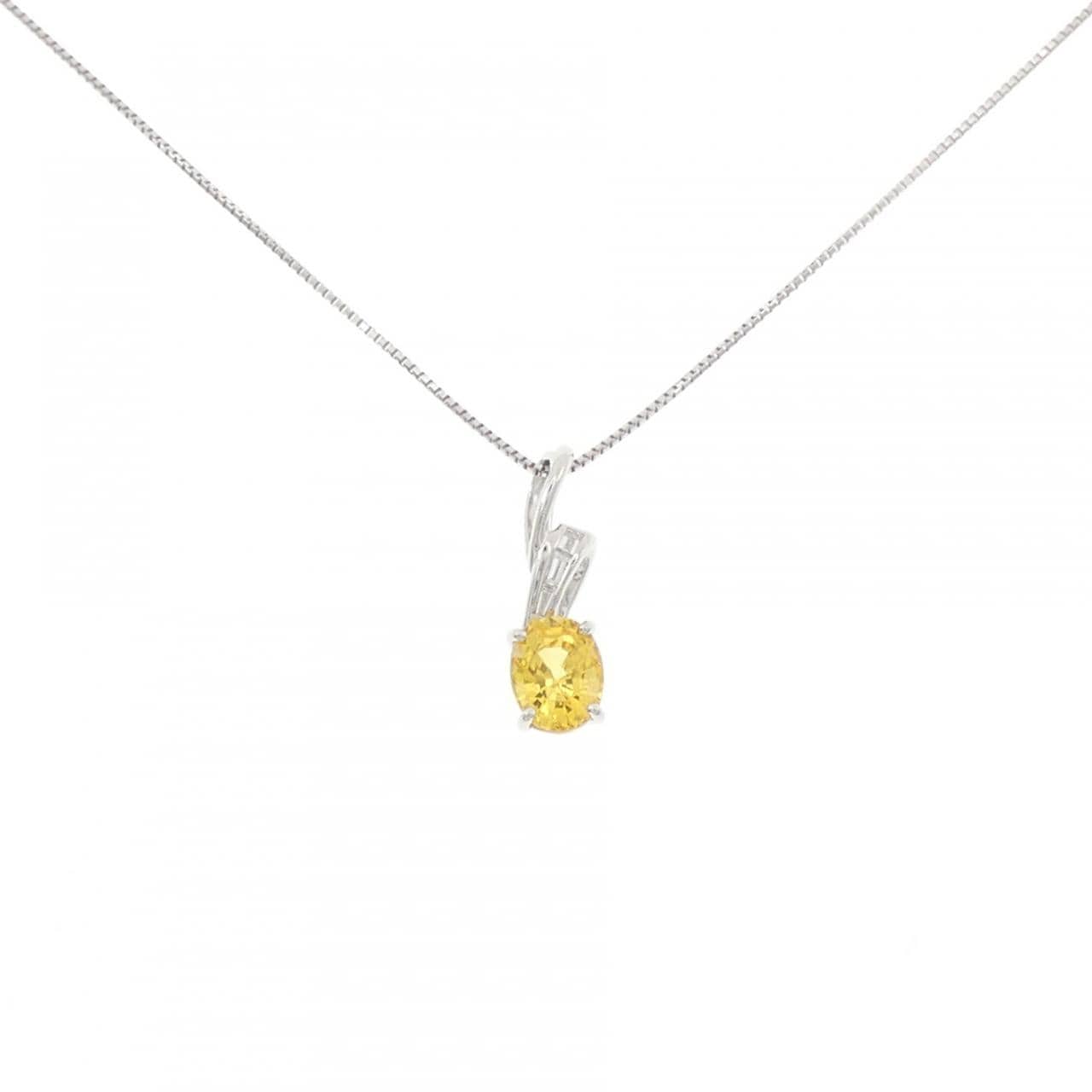 K18WG サファイヤ ネックレス 1.58CT