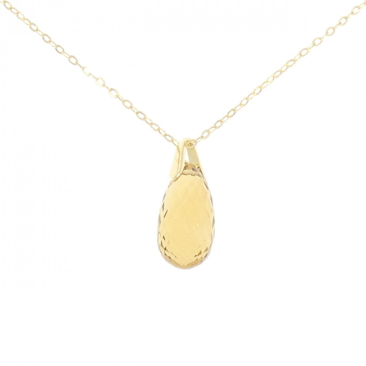 K18YG Citrine Necklace 12.00CT