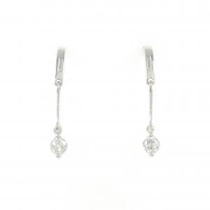 K18WG ダイヤモンド ピアス 0.22CT
