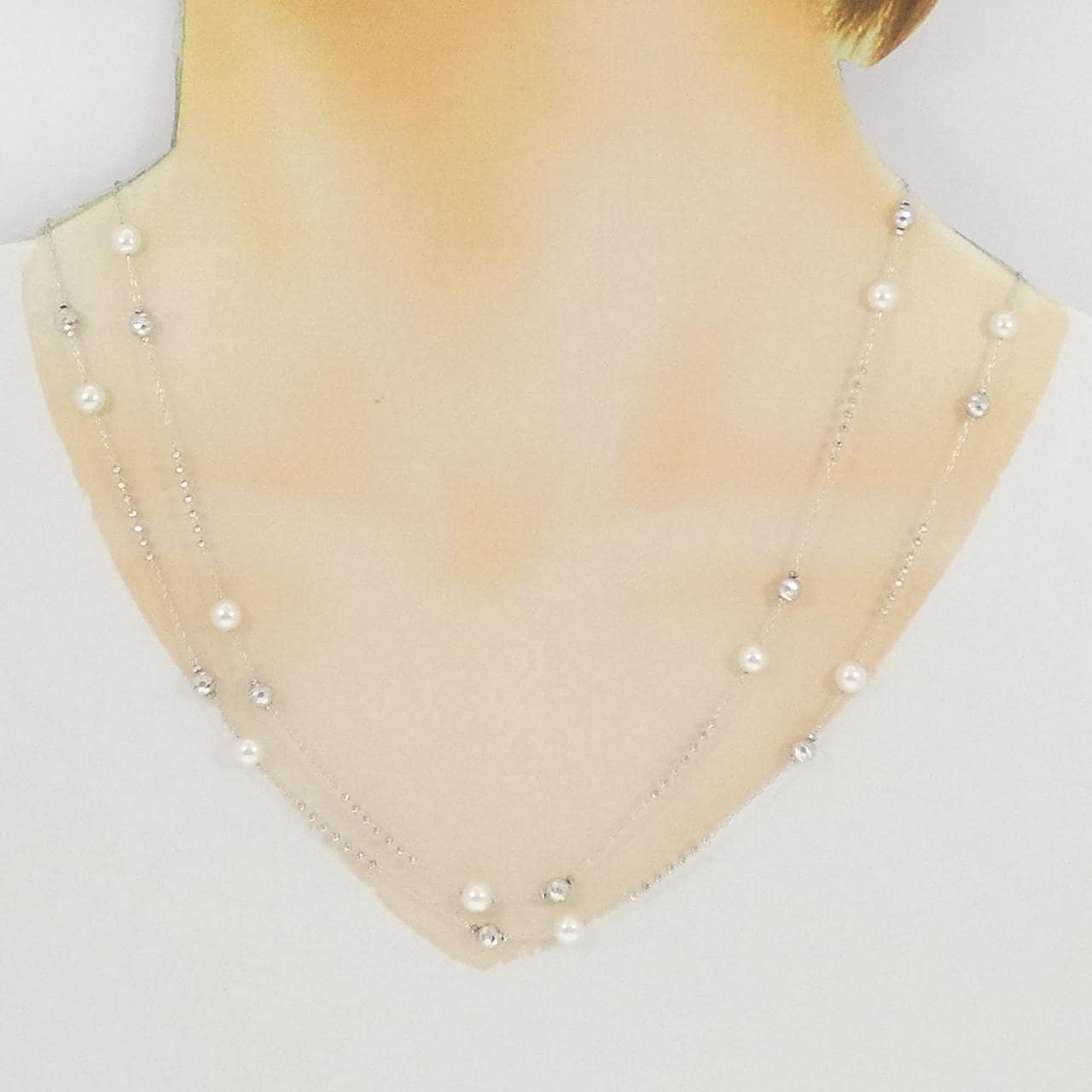 K18WG アコヤパール ネックレス