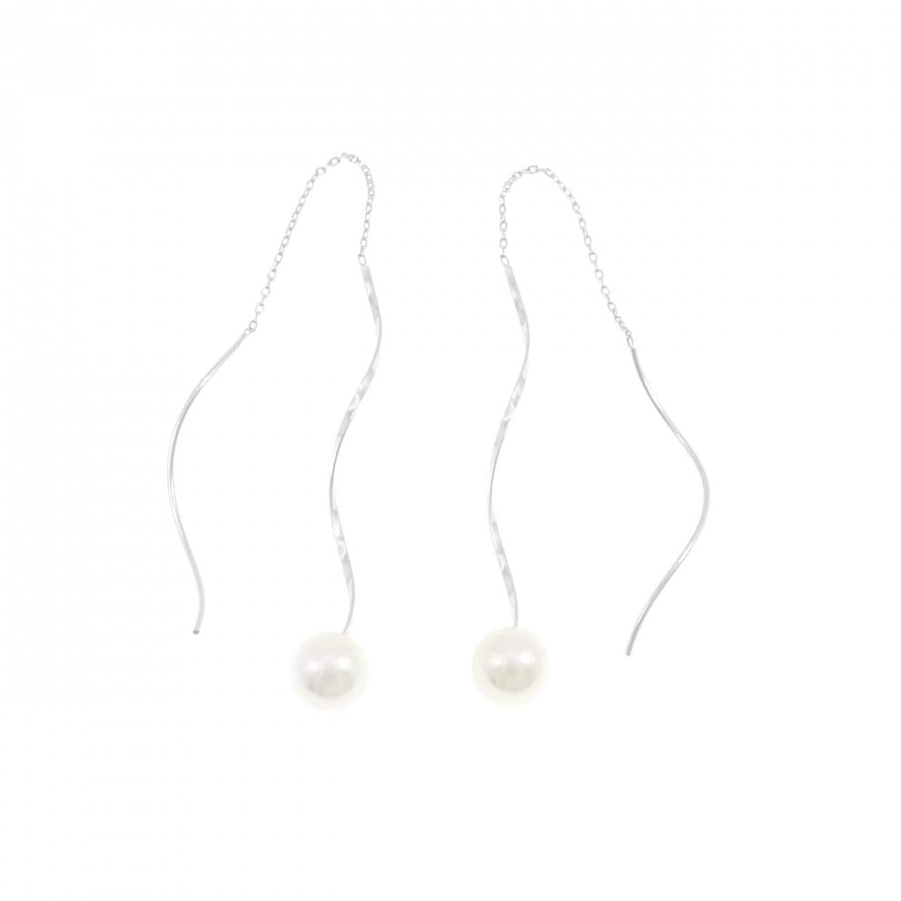 K10WG アコヤパール ピアス 6.7mm