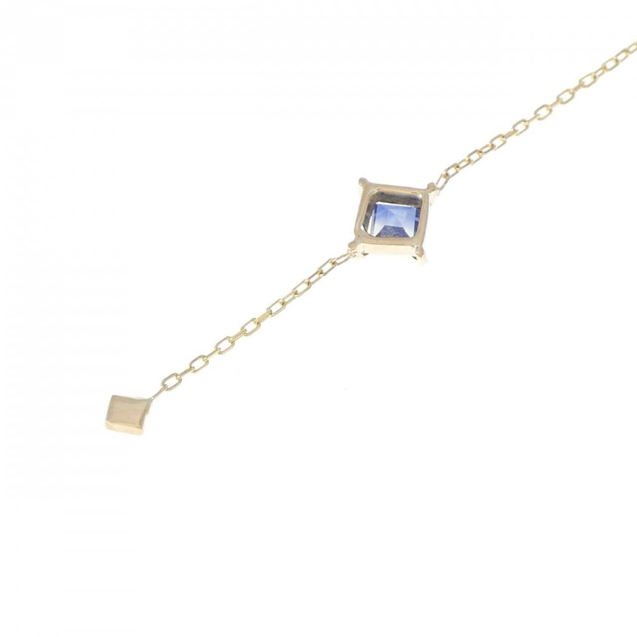 K18YG サファイヤ ネックレス