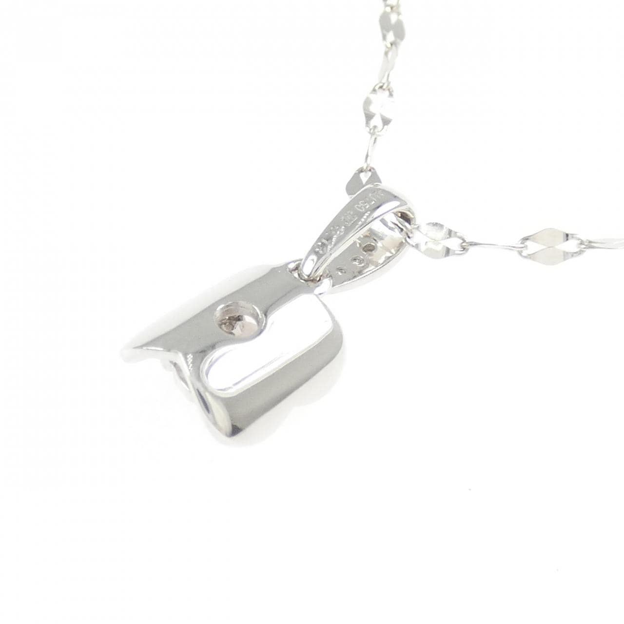 750WG ダイヤモンド ネックレス 0.13CT