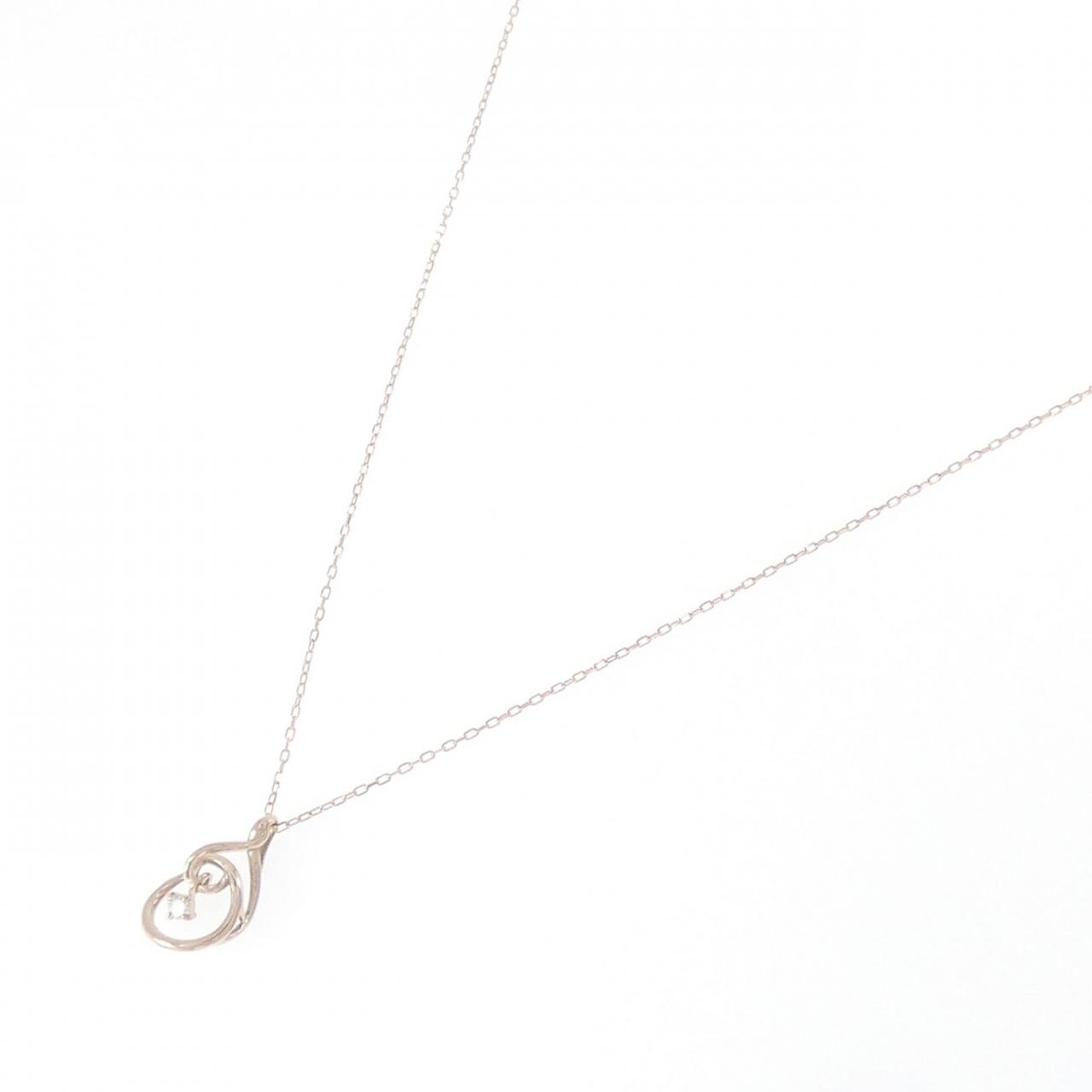 K10PG ダイヤモンド ネックレス 0.03CT