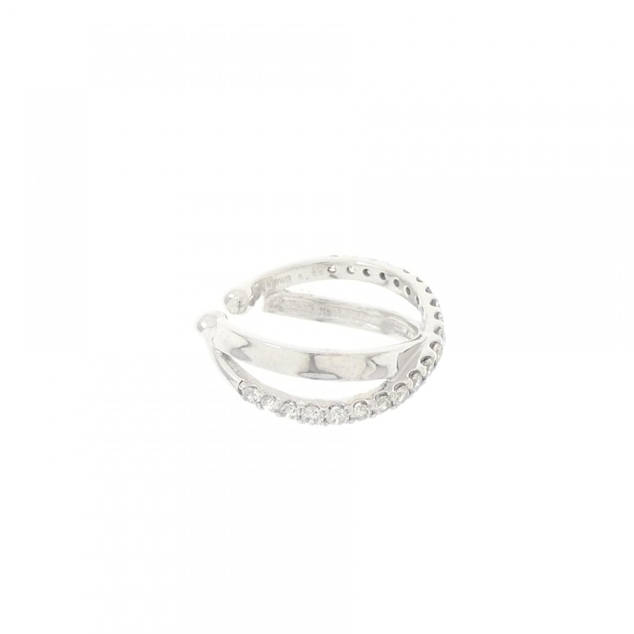K18WG ダイヤモンド イヤーカフ 0.20CT 片耳