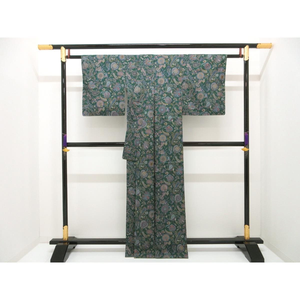 【未使用品】紬　【縞大島紬】