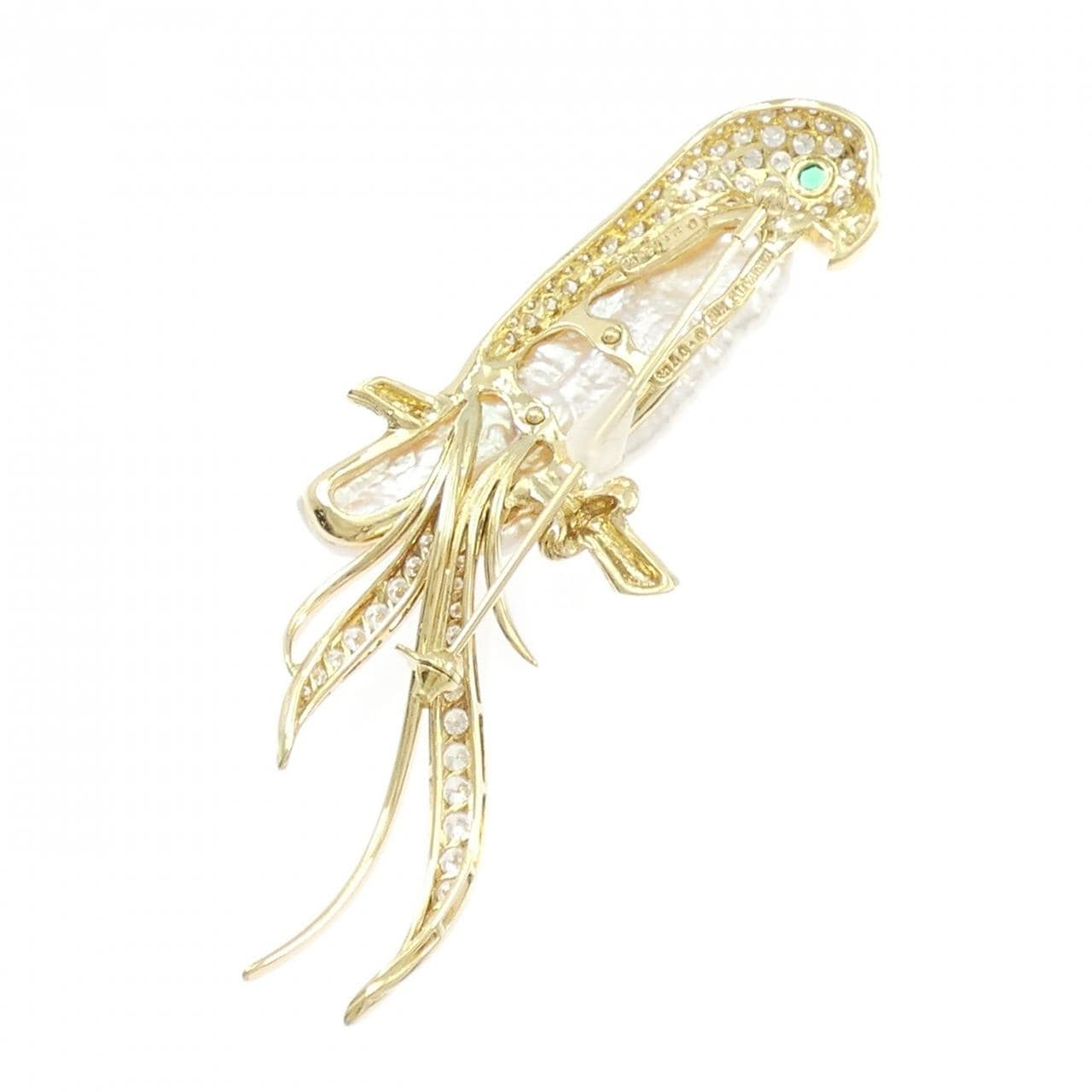 ミキモト 淡水パール ブローチ