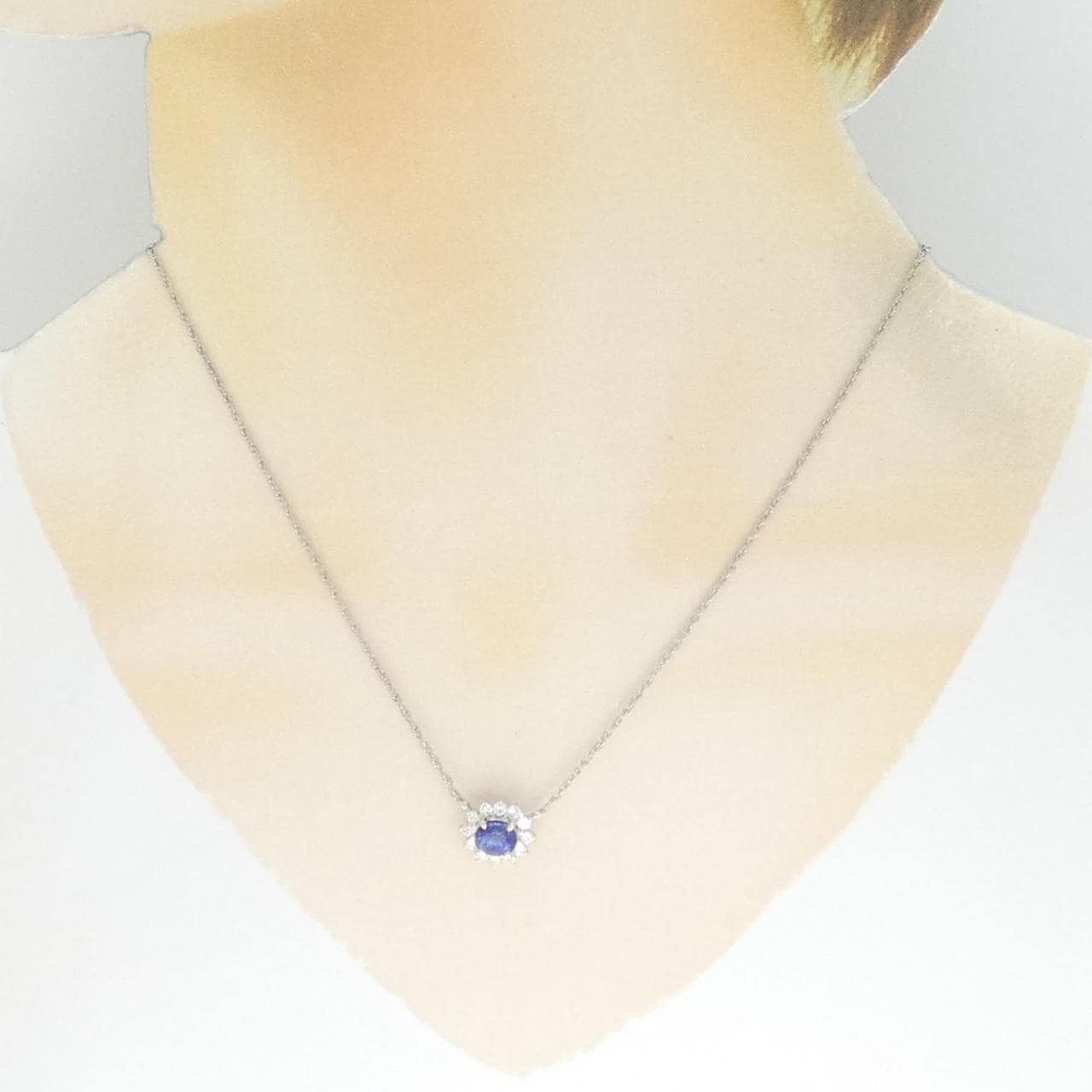 PT Sapphire Necklace 1.20CT