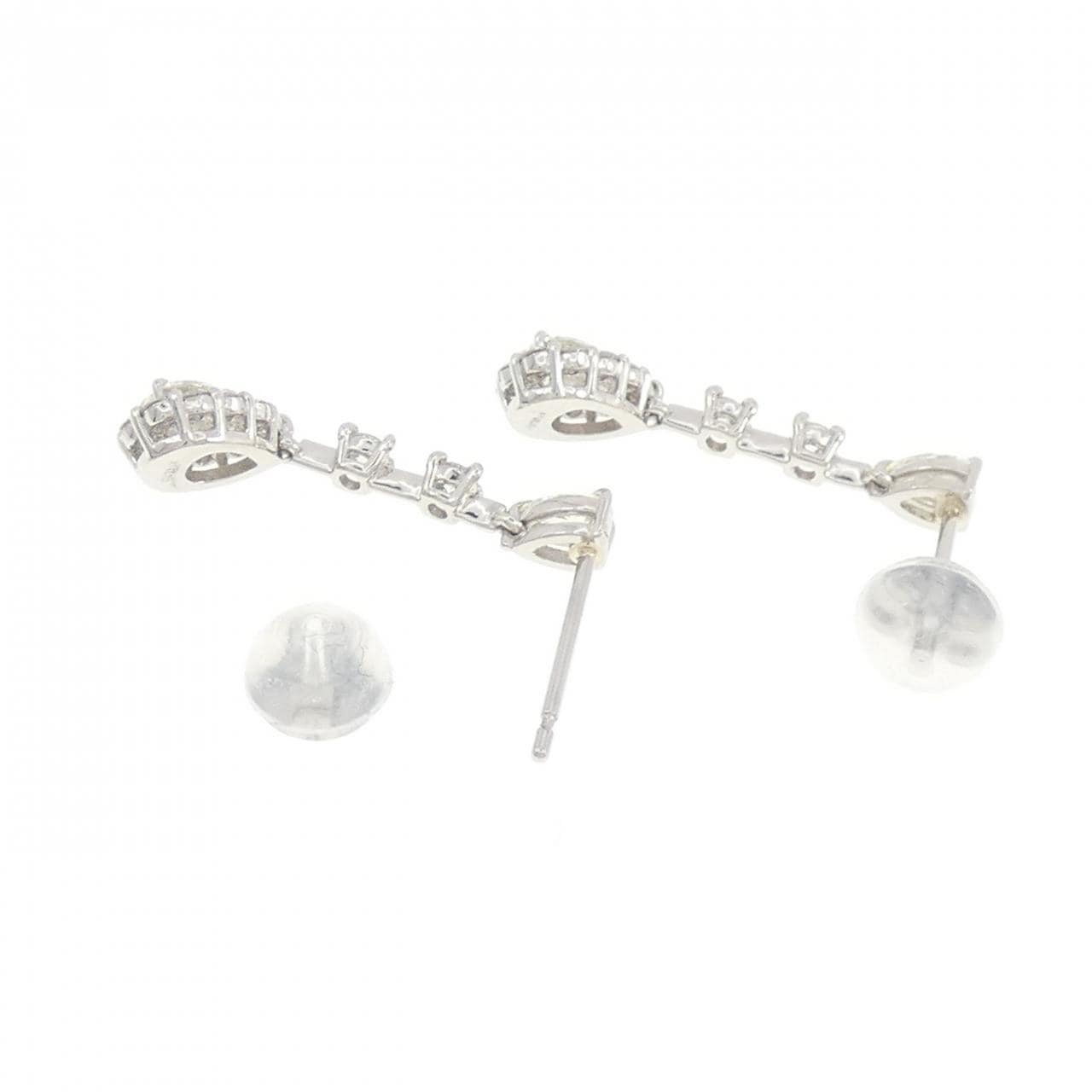 [BRAND NEW] PT900 Diamond earrings 0.60CT