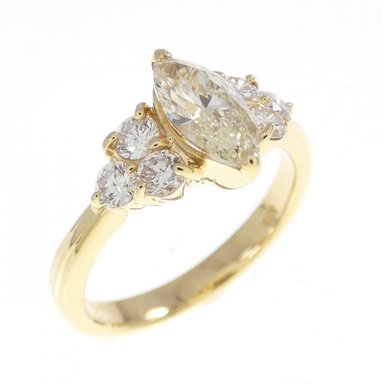 K18YG ダイヤモンド リング 0.76CT