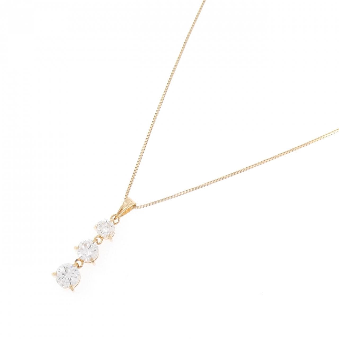 K18YG ダイヤモンド ネックレス 1.00CT