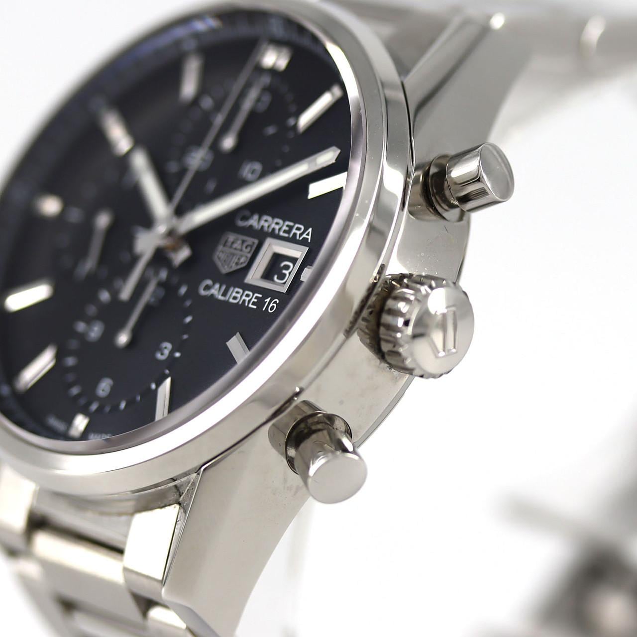 泰格豪雅 Carrera Calibre 16 計時碼錶 CBK2110.BA0715 不鏽鋼自動上弦