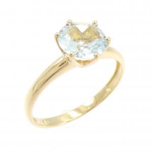 K18YG アクアマリン リング