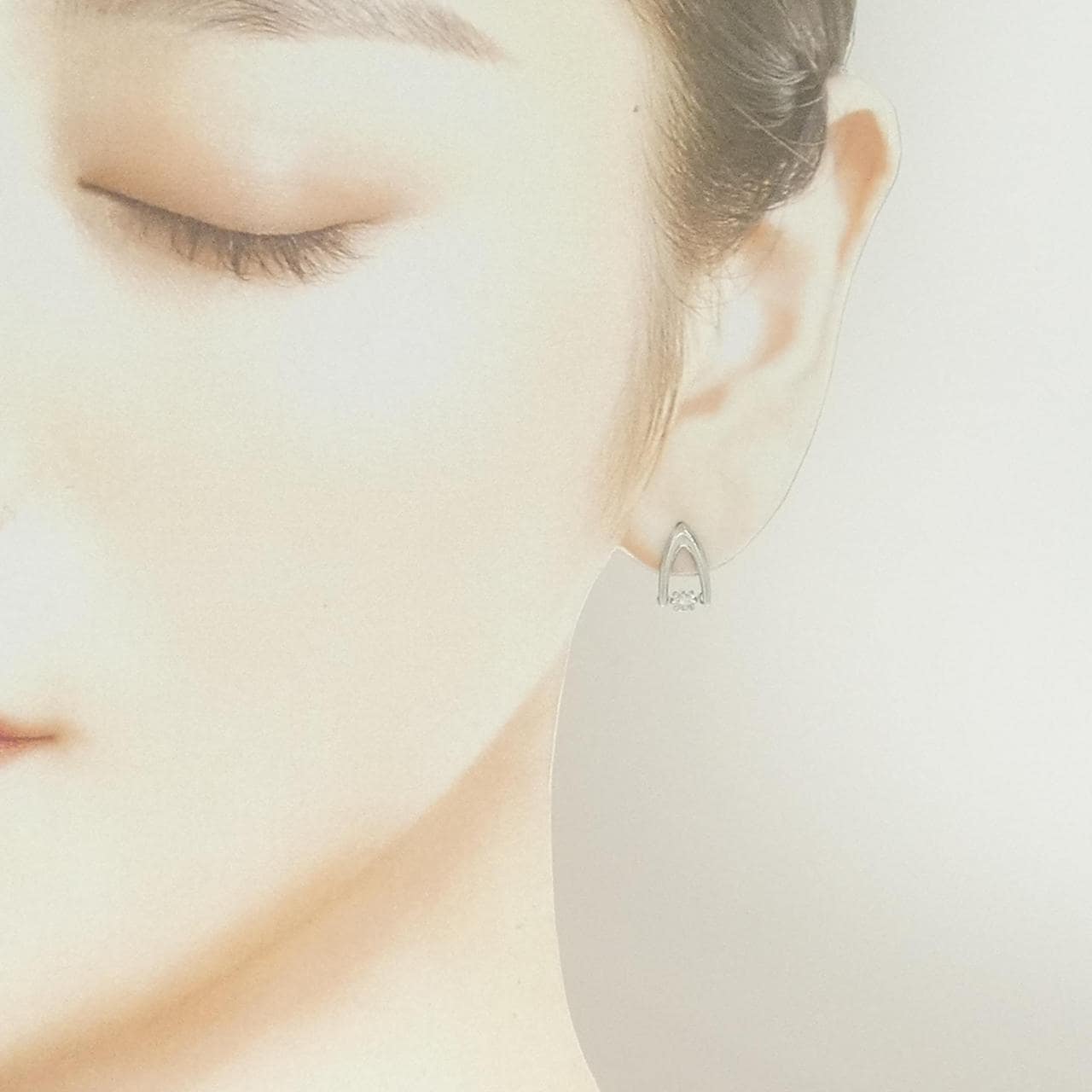 PT900 ダイヤモンド ピアス 0.20CT
