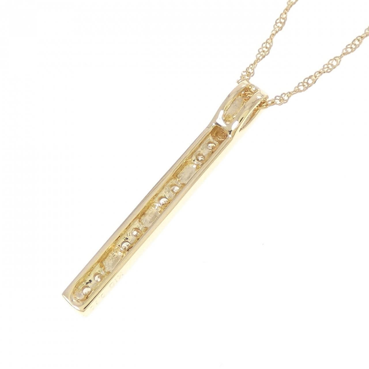 K18YG ダイヤモンド ネックレス 0.10CT