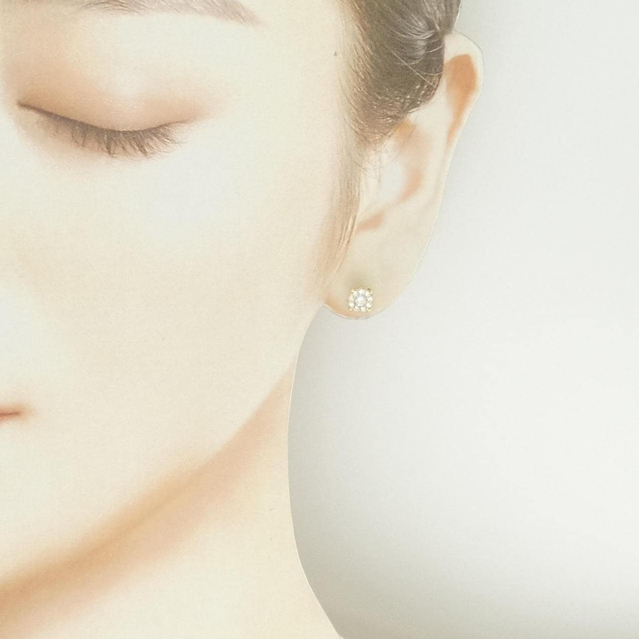 K18YG ダイヤモンド ピアス 0.44CT