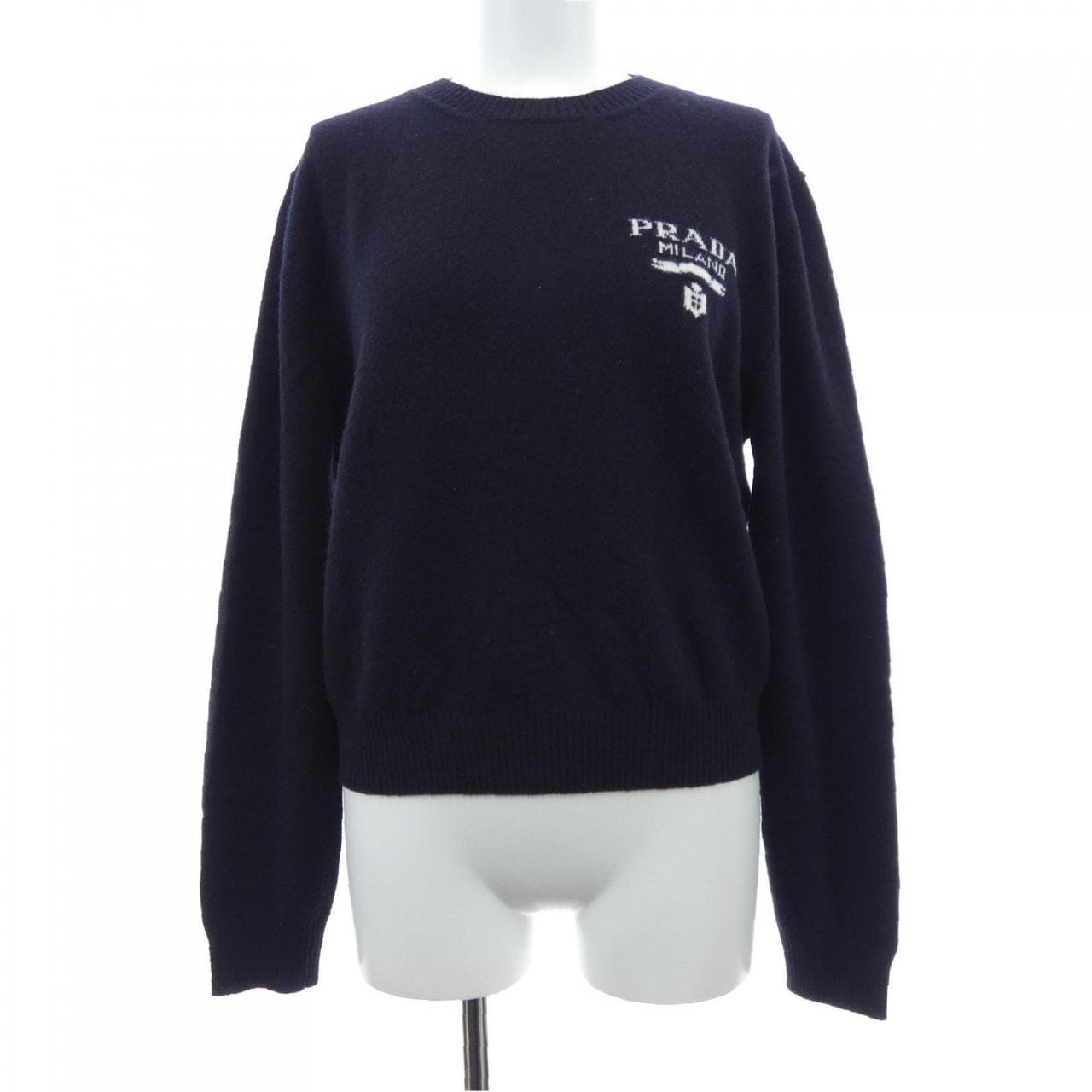 プラダ PRADA インターシャ ロゴ P24S1L S221 11N1 ニット