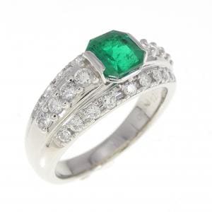 PT エメラルド リング 0.74CT
