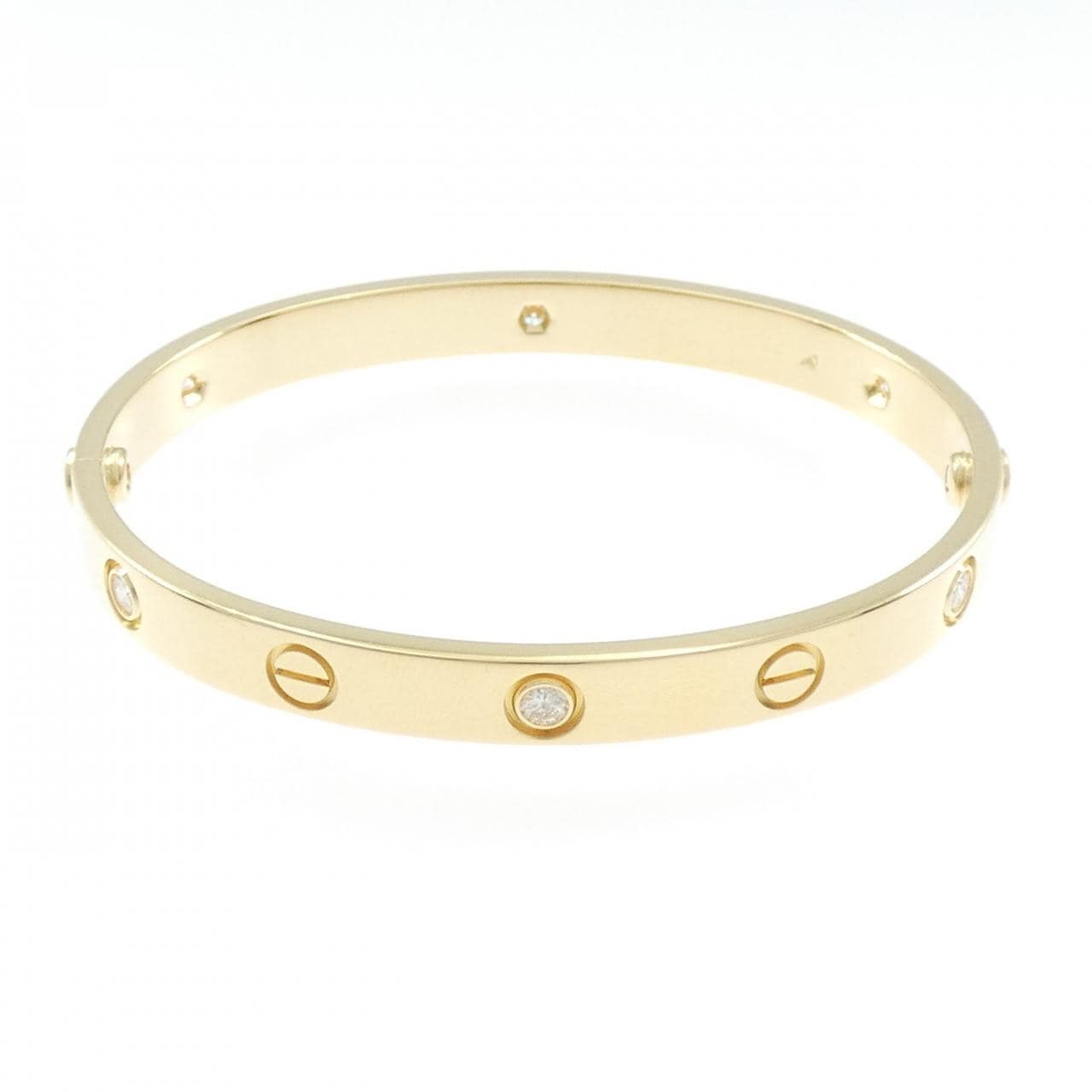 カルティエ ラブブレスレット ハーフダイヤ 6P