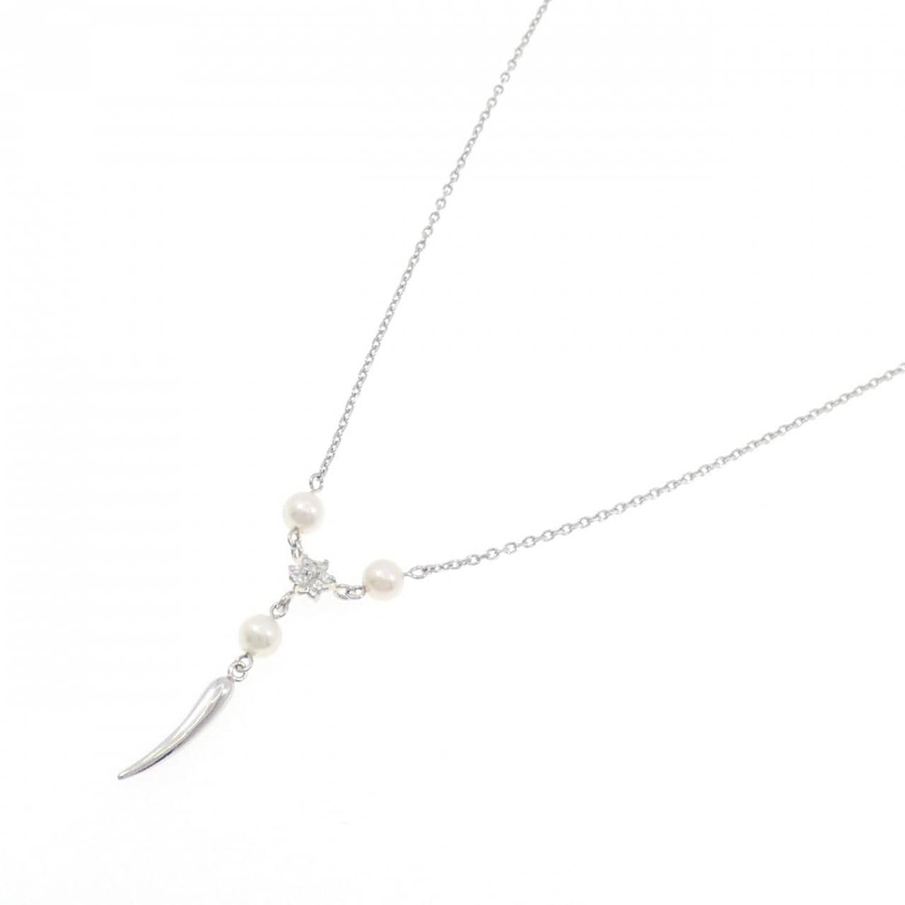 PT850 フラワー アコヤパール ネックレス