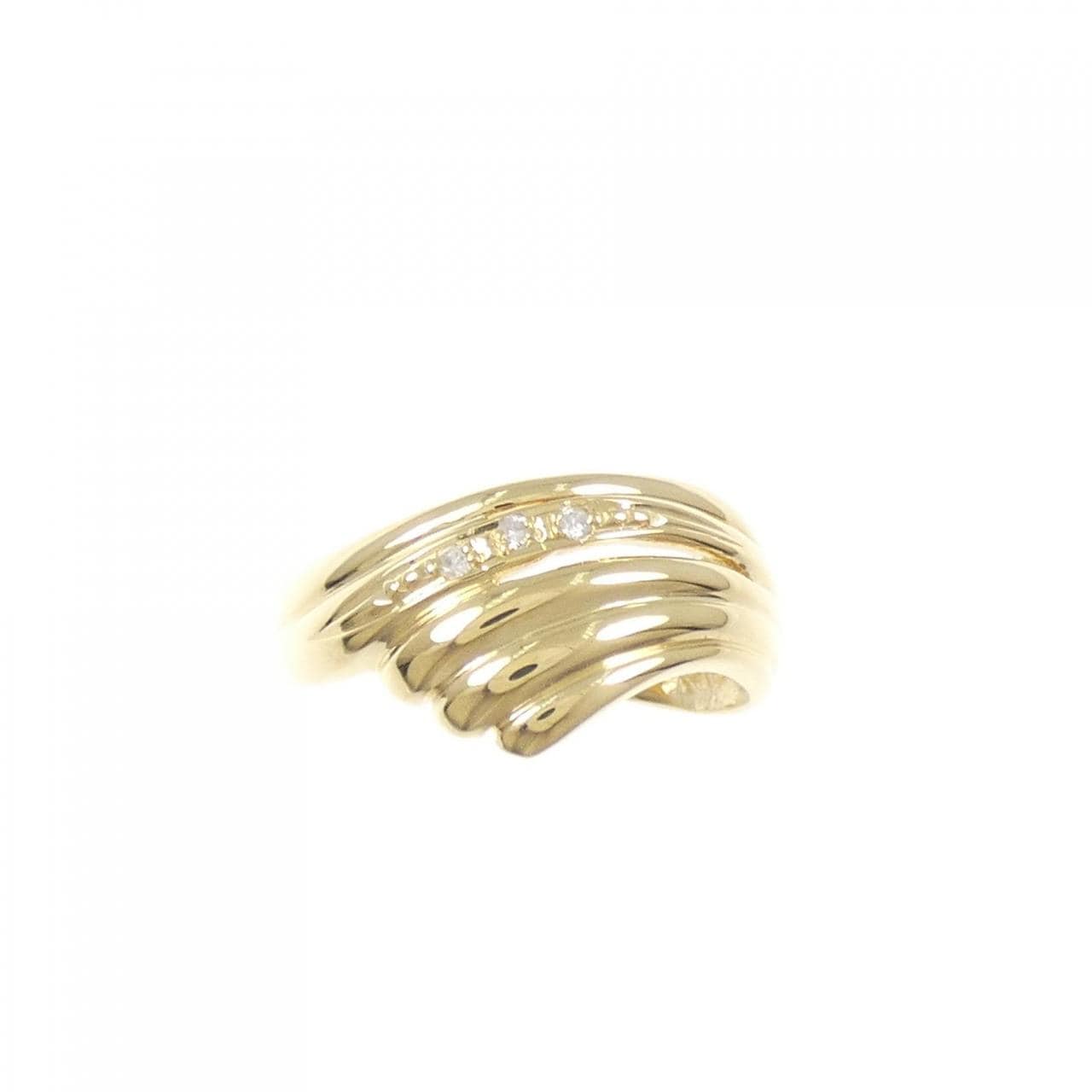 K18YG ダイヤモンド リング 0.03CT