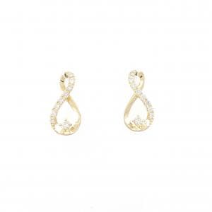 【新品】K18YG ダイヤモンド ピアス 0.20CT