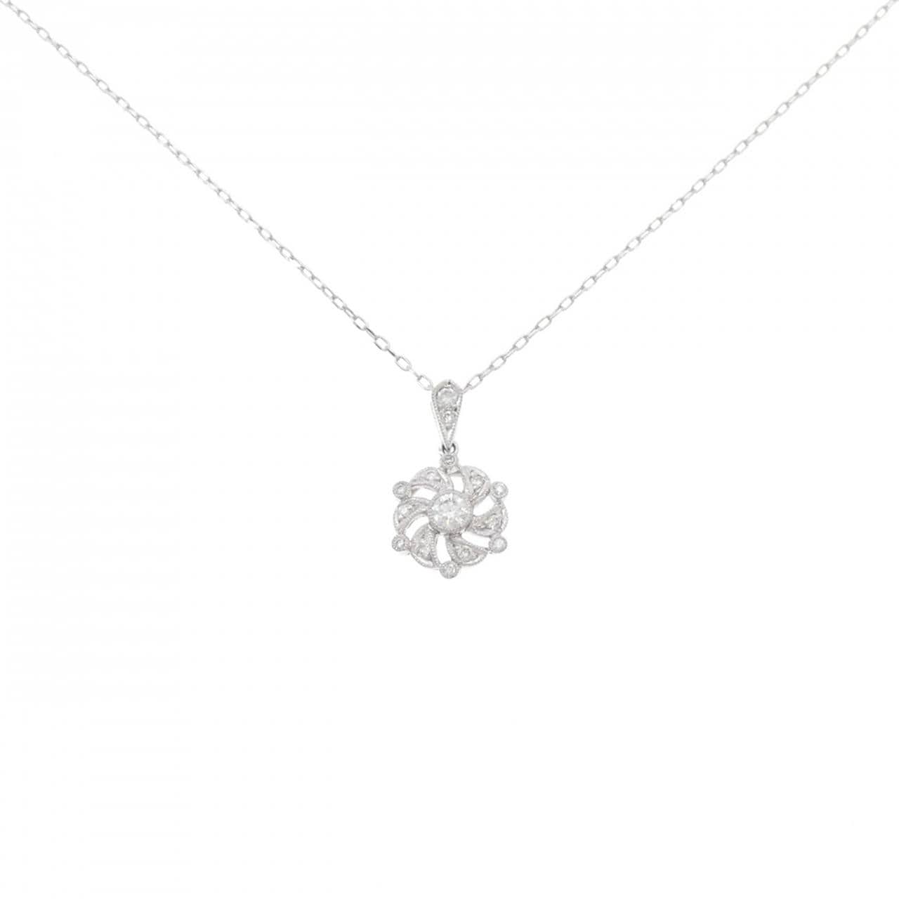 PT950/PT850 Diamond Necklace 0.23CT