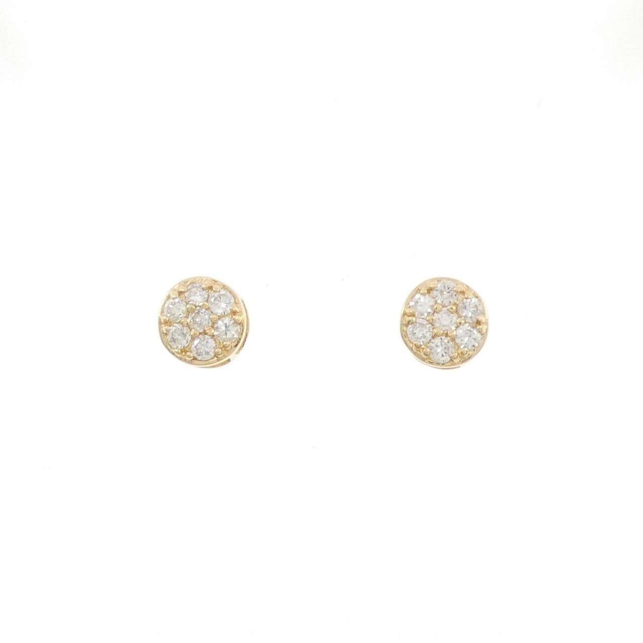 【新品】K18YG ダイヤモンド ピアス 0.20CT
