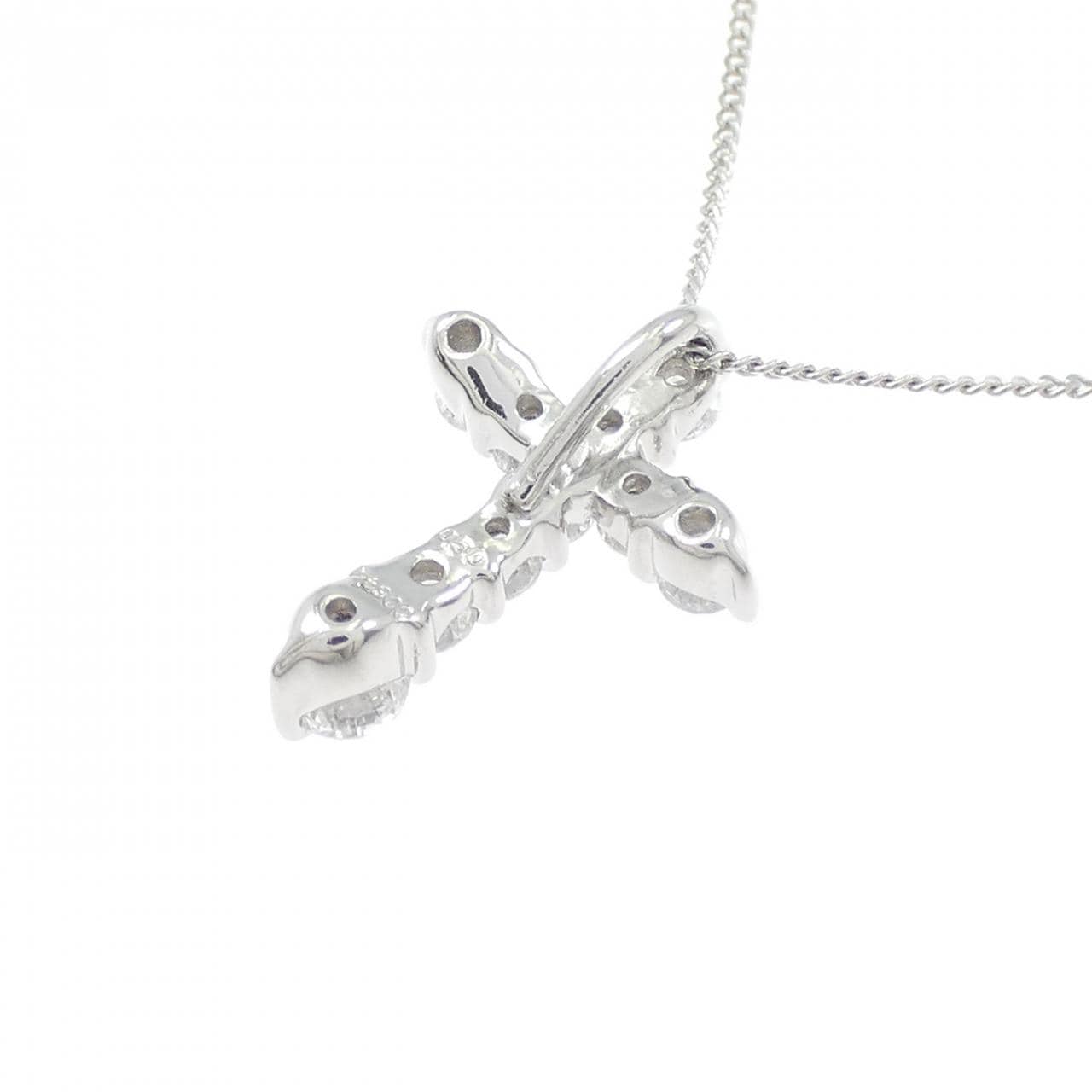 PT900/PT850 クロス ダイヤモンド ネックレス 0.50CT