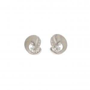 K18WG ダイヤモンド ピアス 0.42CT