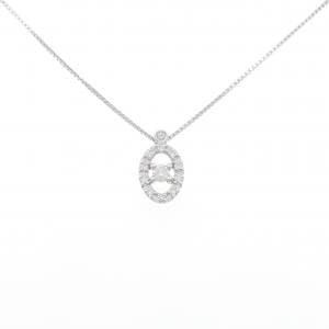 K18WG ダイヤモンド ネックレス 0.154CT