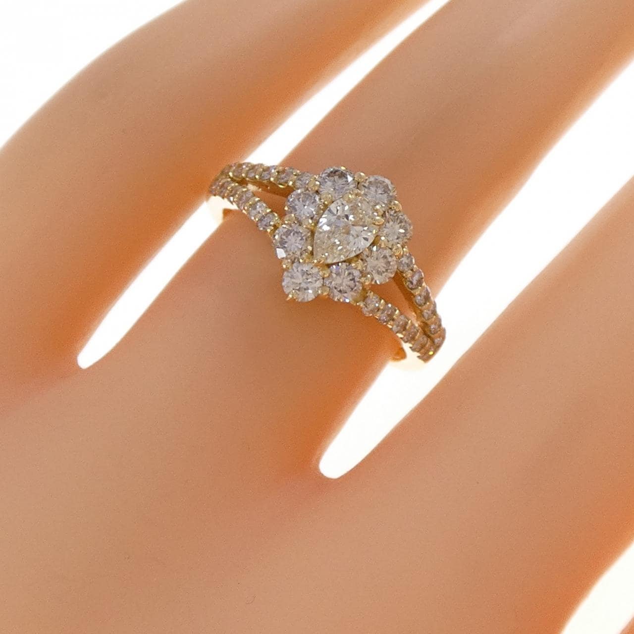 K18YG ダイヤモンド リング 1.00CT