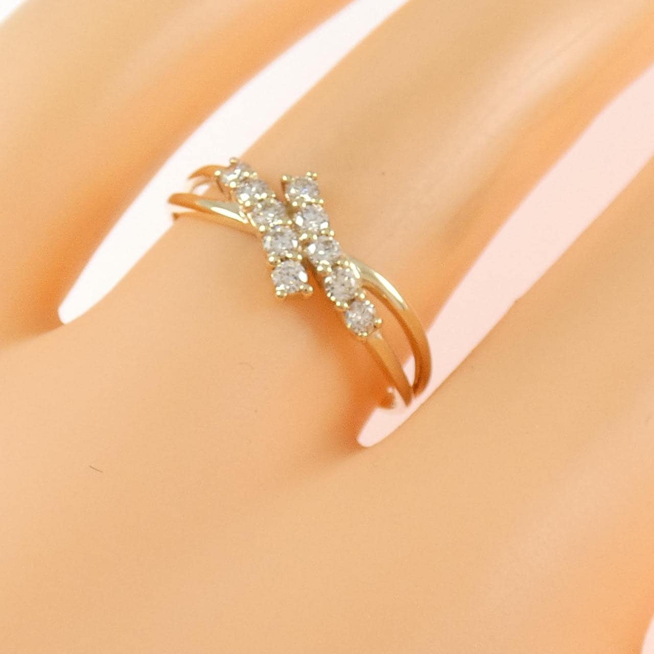 K10YG ダイヤモンド リング 0.20CT