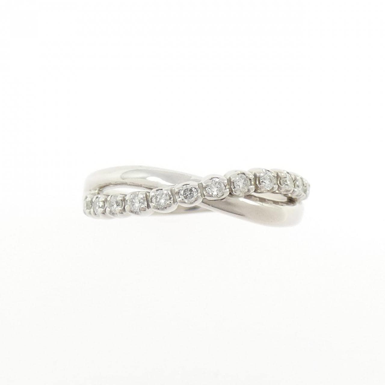 K18WG ダイヤモンド リング 0.15CT