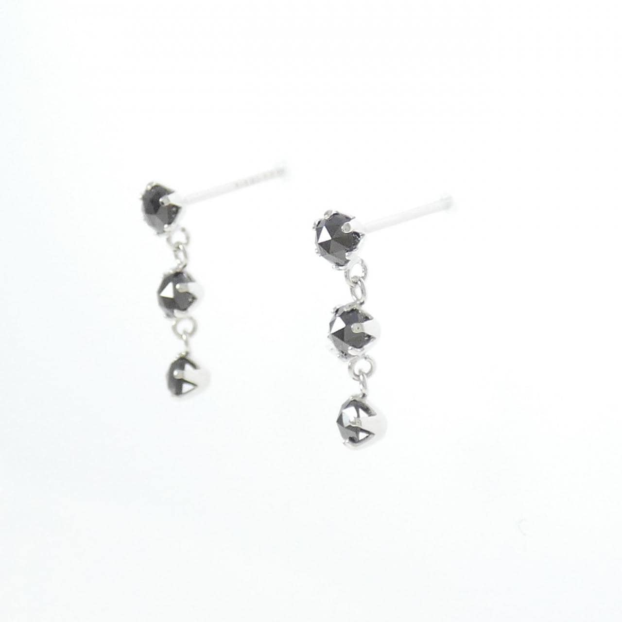 K14WG ダイヤモンド ピアス 0.48CT