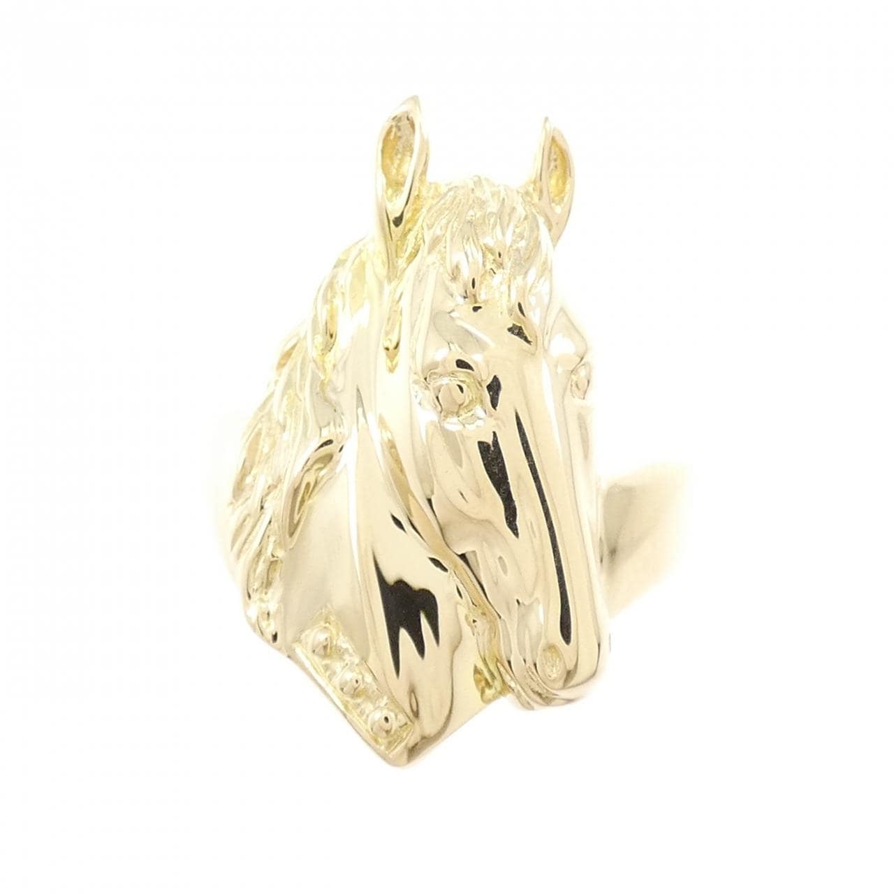 K18YG ホース リング