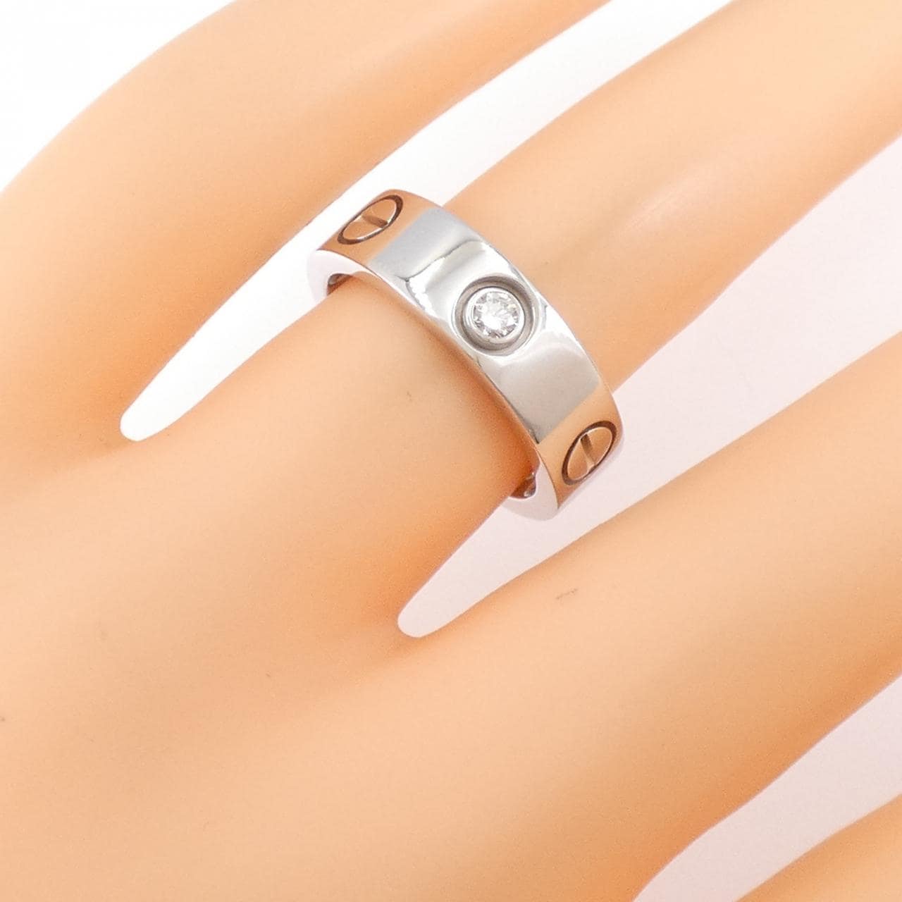 CARTIER LOVE half 鑽石指