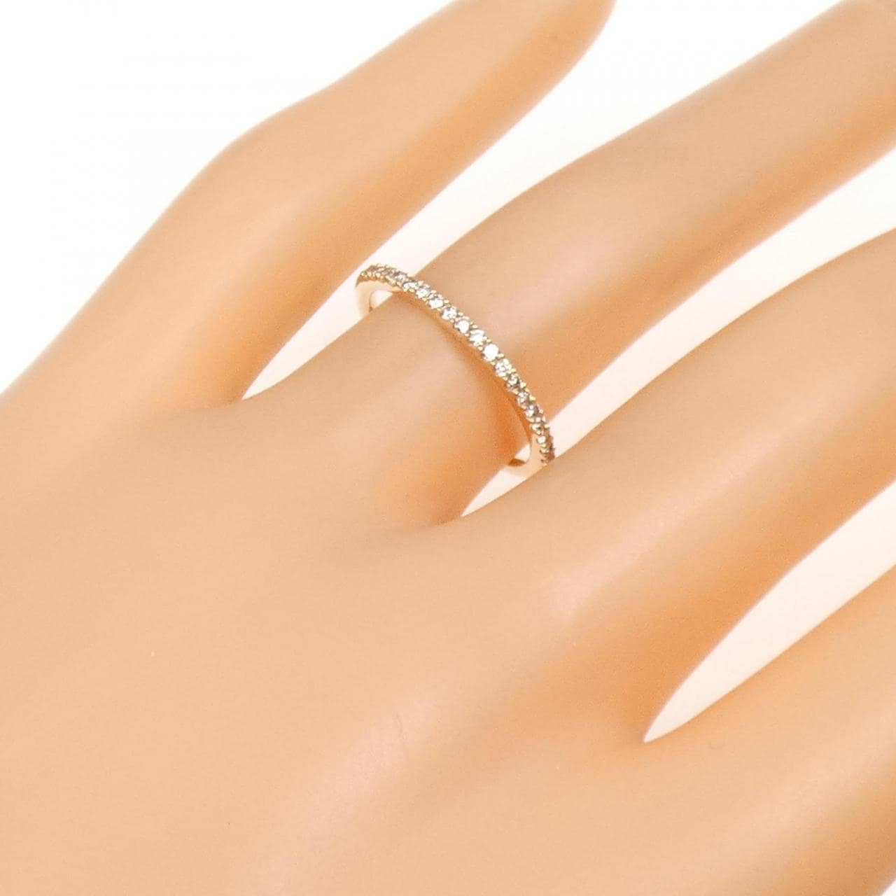 K18PG ダイヤモンド リング 0.13CT