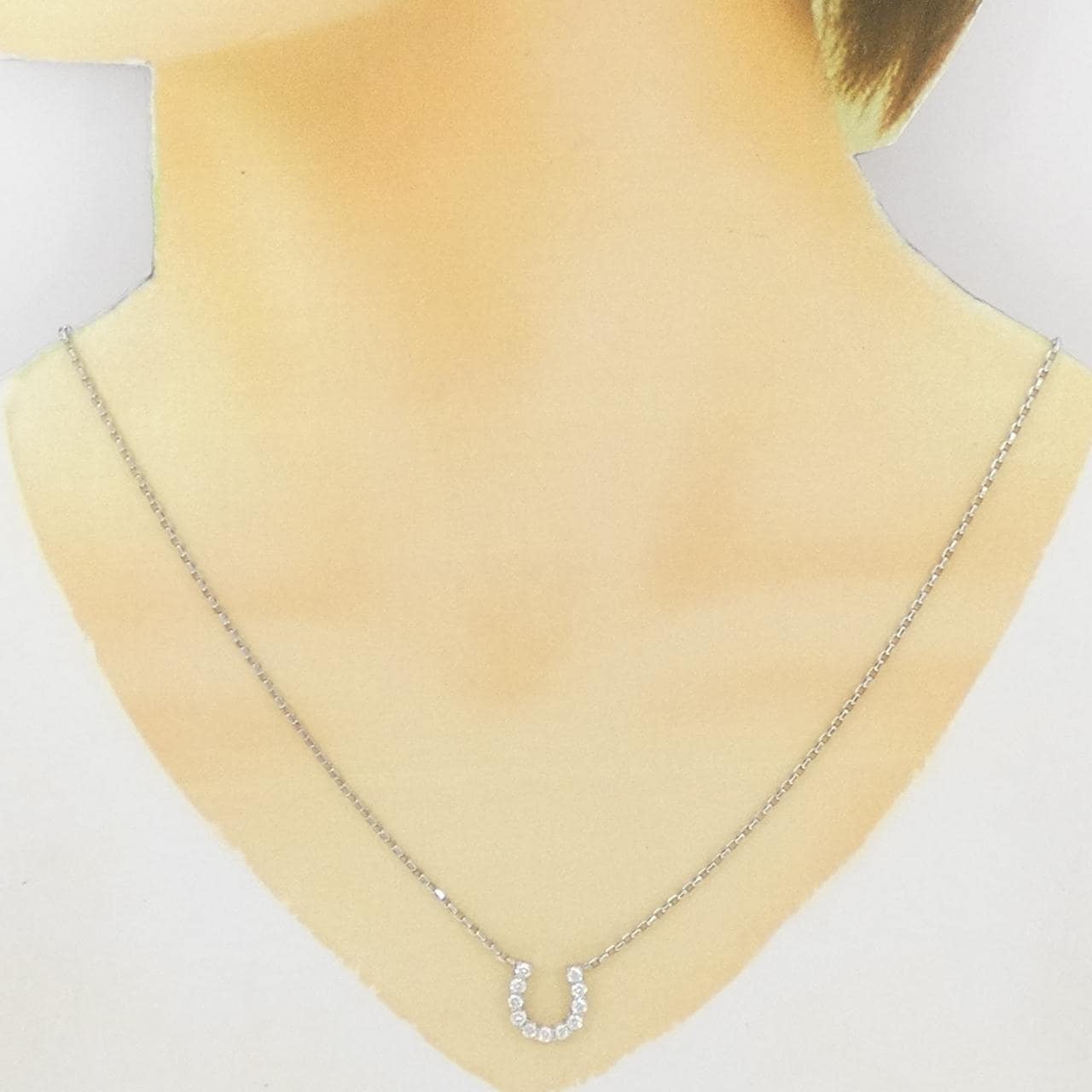 PT900/PT850 ホースシュー ダイヤモンド ネックレス 0.502CT
