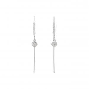 K18WG ダイヤモンド ピアス 0.29CT