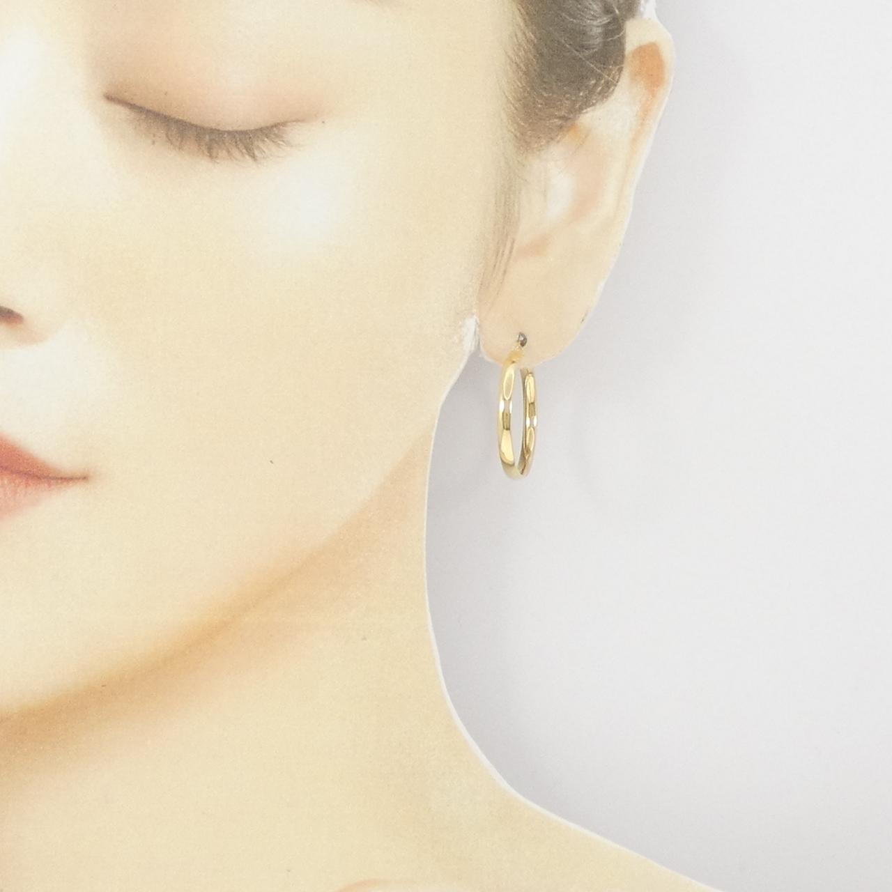 [BRAND NEW] 750YG hoop earrings
