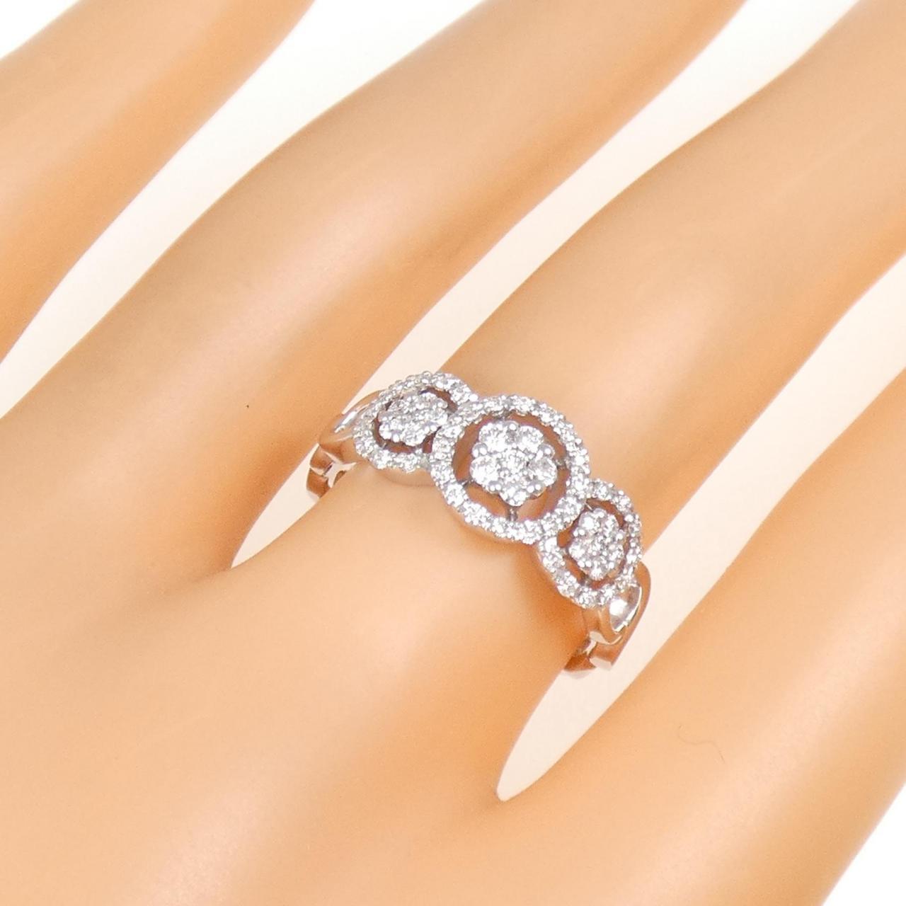 K18WG ダイヤモンド リング 0.40CT