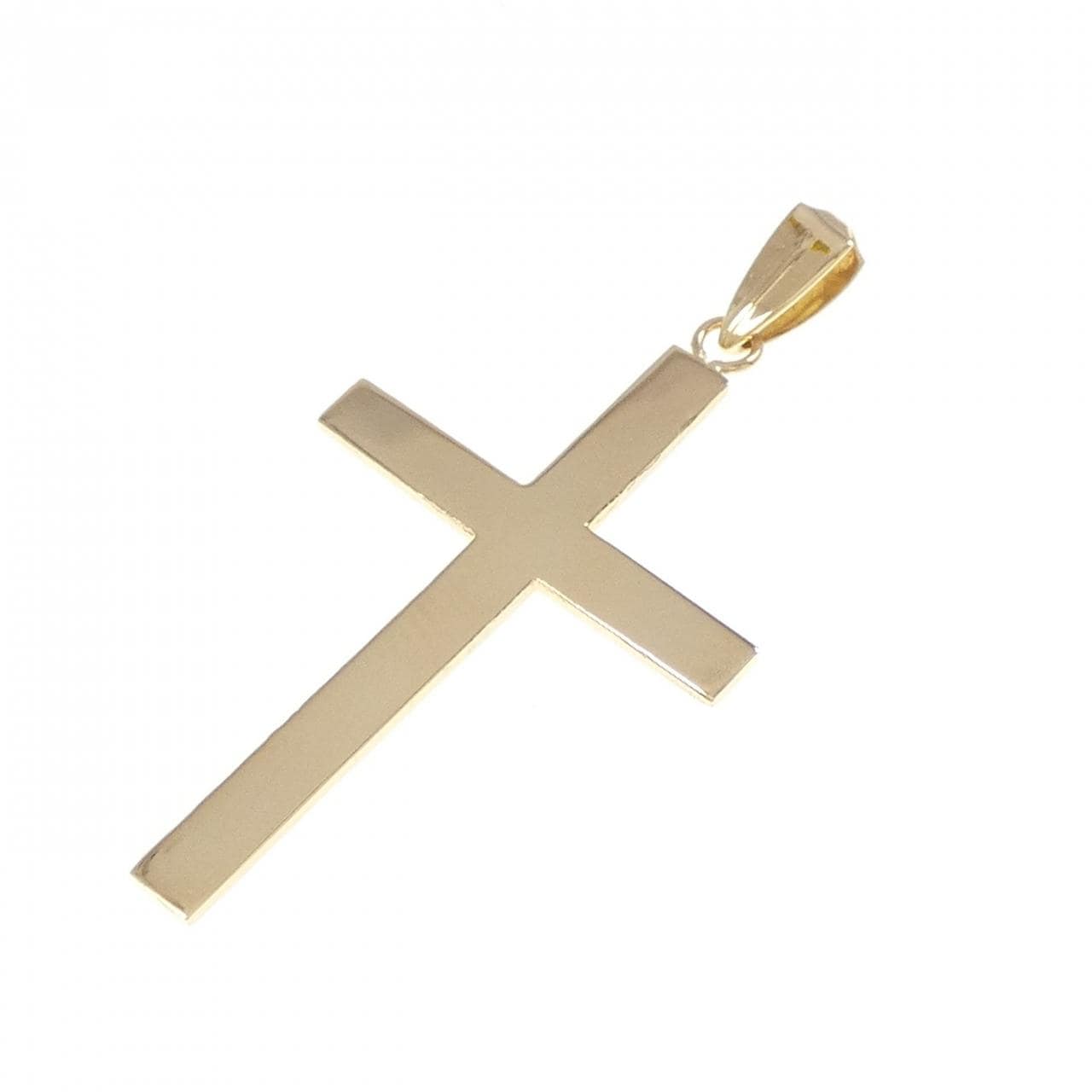 K18YG cross pendant