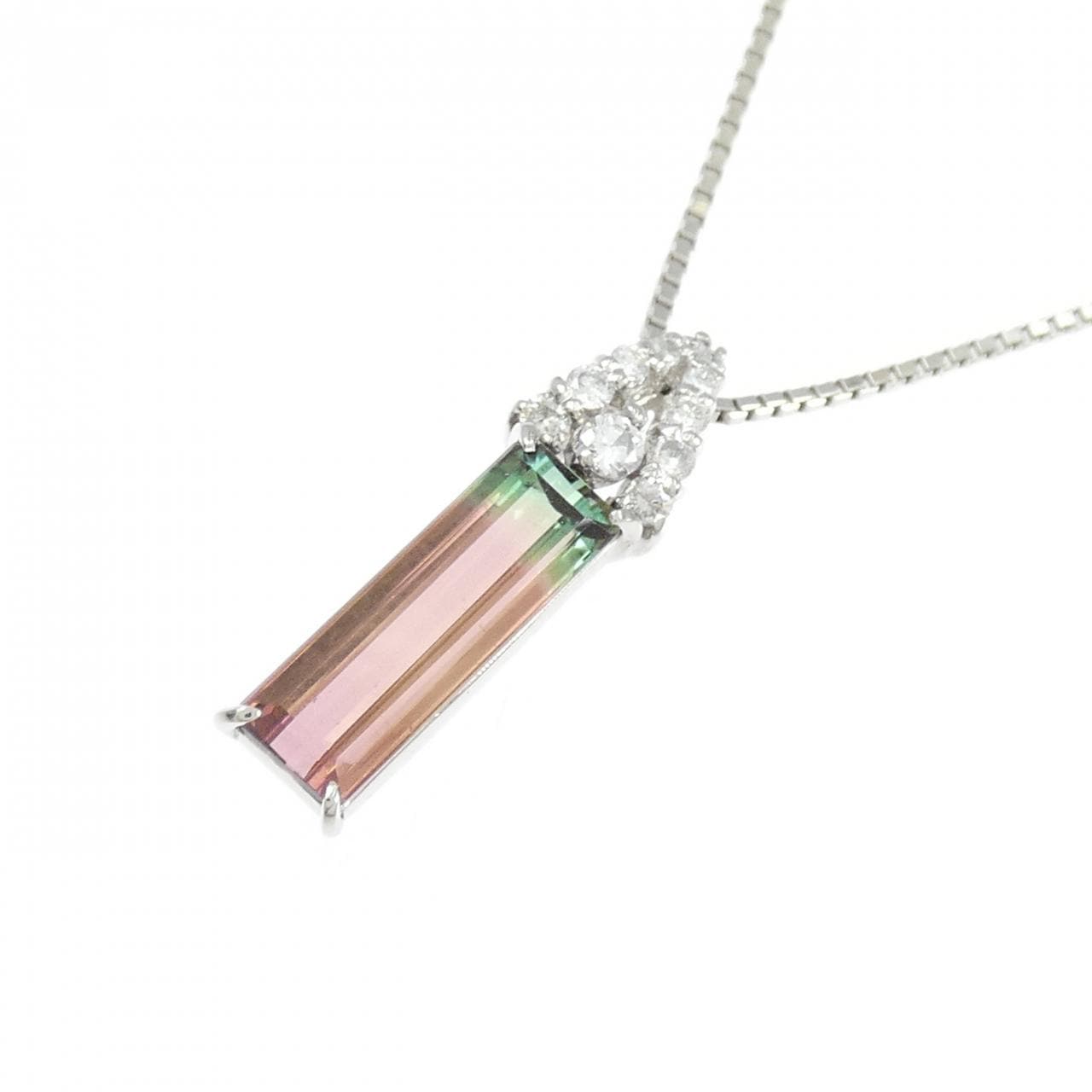 PM/PT850 Tourmaline Necklace 2.05CT