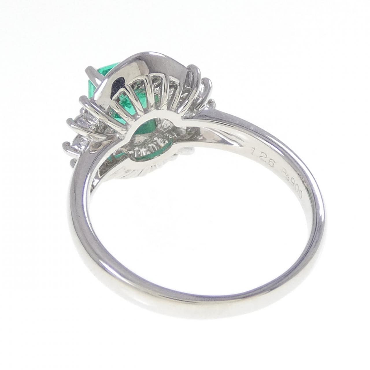 PT900 エメラルド リング 1.26CT