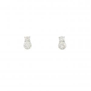 K18WG ダイヤモンド ピアス 0.36CT
