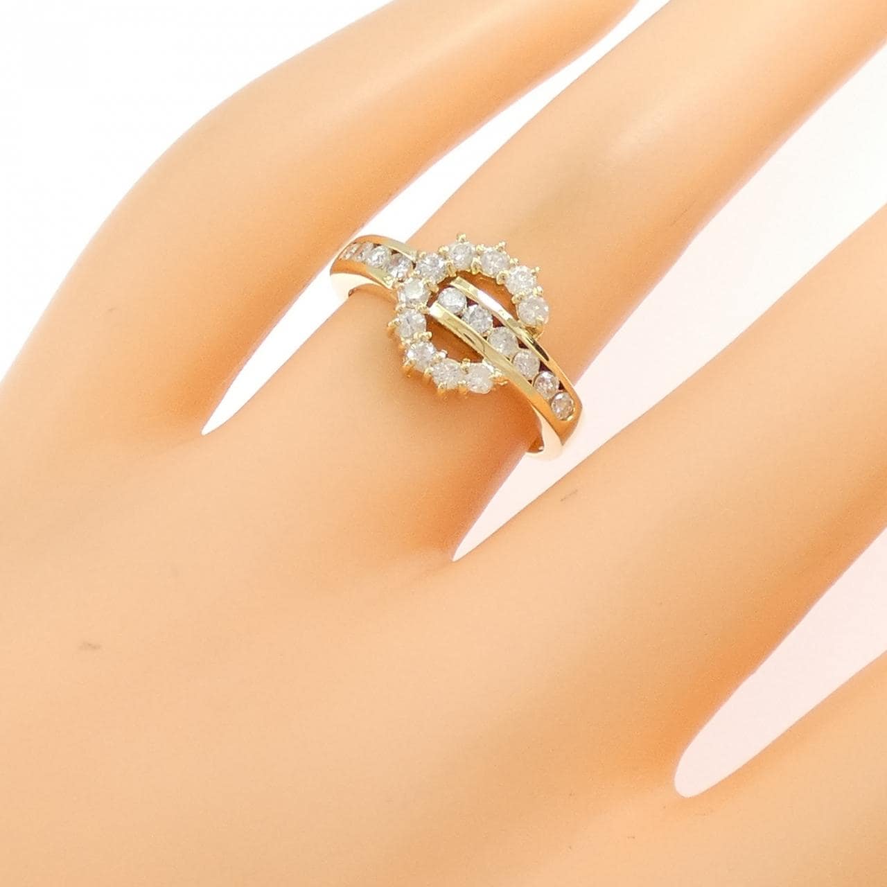 K18YG ダイヤモンド リング 0.50CT