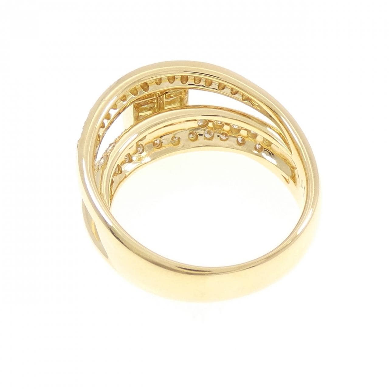 K18YG ダイヤモンド リング 0.76CT