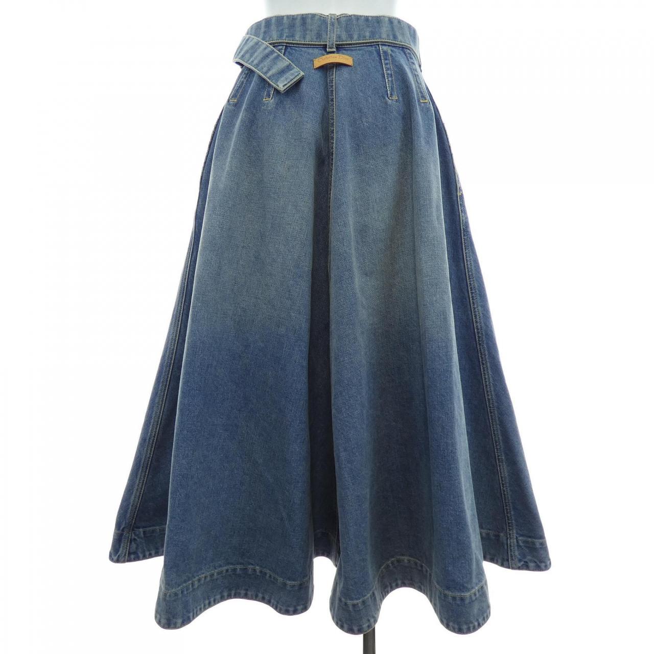 クリスチャンディオール CHRISTIAN DIOR フレアミディ ディオールオブリーク 612J51A3153 スカート