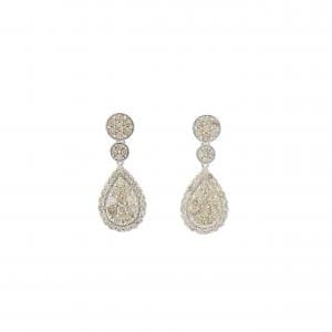 K18WG ダイヤモンド ピアス 1.00CT
